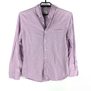 J. Crew Men's Purple Button Down Shirt Size Large